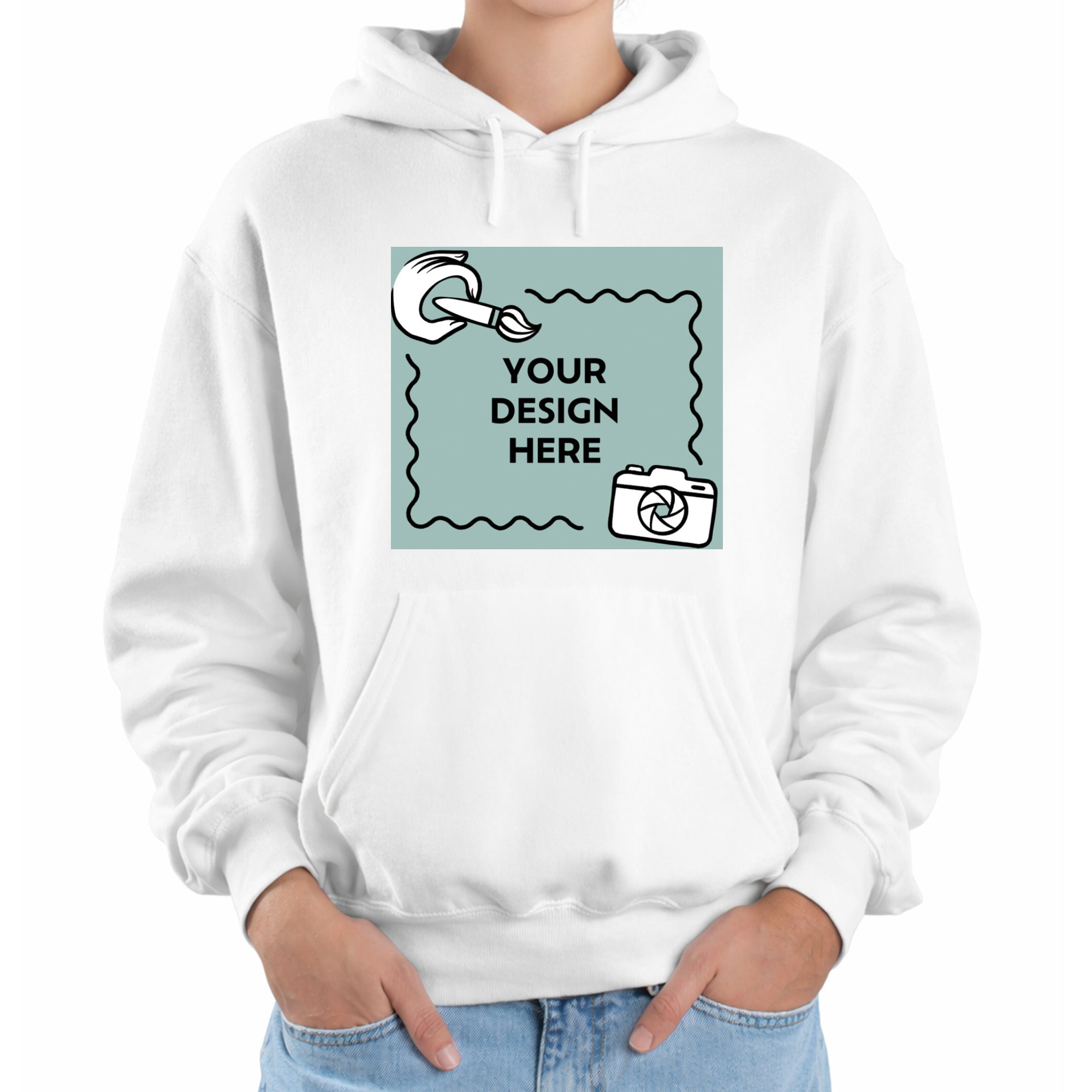 Bluza damska  z nadrukiem z przodu