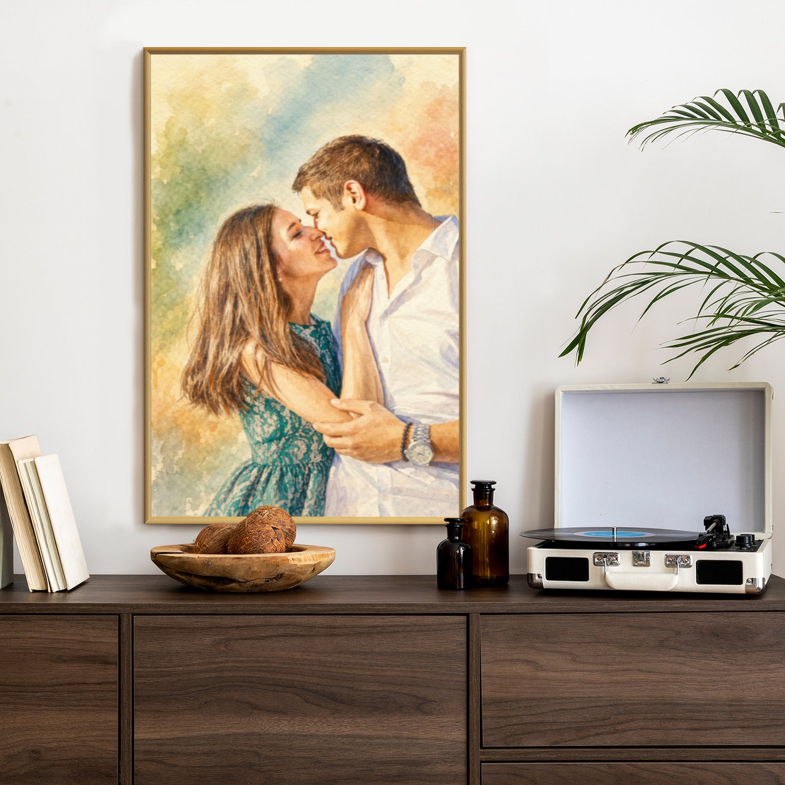Plakat w ramie pionowy z efektem artystycznym